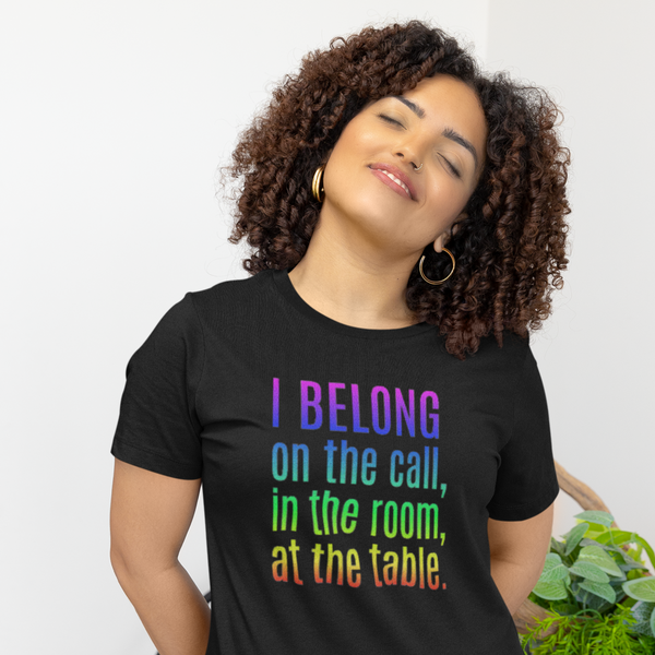 Free Shipping in the US  - "I Belong" Jersey Short Sleeve Tee (PRIDE Inspired)